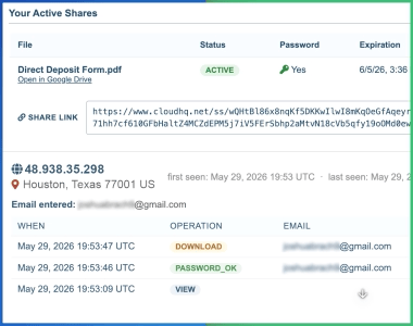 Secure Document Sharing by cloudHQ
